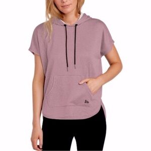 New Era Performance Terry Hoodie Short Sleeve Barbicore Small Pink Athleisure